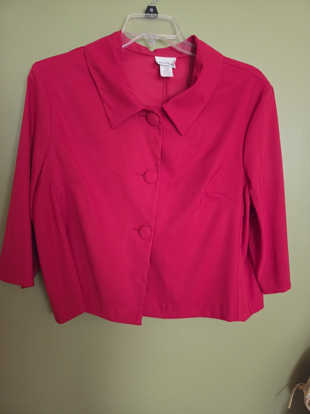 Red Cropped Blazer
